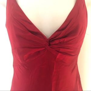Red silk sz 2 Laundry slip dress